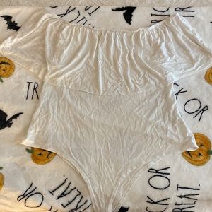 Fashion Nova White Bodysuit